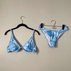 Light Blue Tie Dyed Bikini (M)
